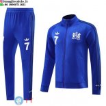 Giacca Lunga Zip Set Completo Manchester United 24-25 Blu Giacca Lunga Zip Set Completo Manchester United 24-25 Blu