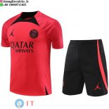 Formazione Maglia Set Completo Paris Saint Germain 2023/2024 Rosso I Nero