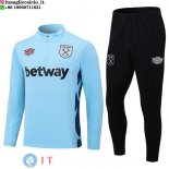 Felpa Da Allenamento Set Completo West Ham United 23-24 Blu Nero