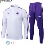 Felpa Da Allenamento Set Completo Real Madrid 25-26 Bianco Purpureo Felpa Da Allenamento Set Completo Real Madrid 25-26 Bianco Purpureo