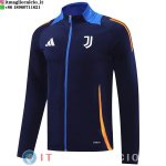 Giacca Lunga Zip Juventus 2024/2025 Blu Navy Arancione