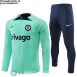 Felpa Da Allenamento Set Completo Chelsea 22-23 Verde Blu