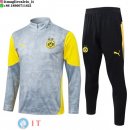 Tuta da Allenamento Bambino Borussia Dortmund Mezza Cerniera 2025/2026 Grigio Giallo Nero