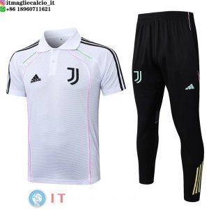 POLO Maglia Set Completo Juventus 2025/2026 Bianco Nero