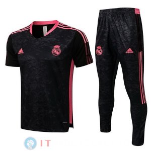 Formazione Maglia Set Completo Real Madrid 2021/2022 Nero Rosa