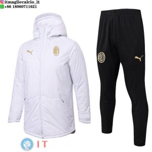 Giacca in Cotone Set Completo AC Milan 25-26 Bianco I Nero