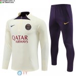 Felpa Da Allenamento Bambino Set Completo PSG 23-24 Giallo Purpureo Felpa Da Allenamento Bambino Set Completo PSG 23-24 Giallo Purpureo
