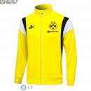 Giacca Lunga Zip Borussia Dortmund 23-24 Giallo Bianco