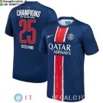 NO.25 CHAMPIONS Thailandia Maglia Paris Saint Germain Prima 2024/2025 1 Star