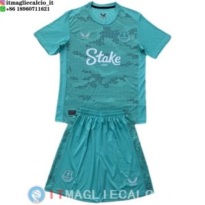 Maglia Portiere Set Completo Uomo Everton 2024/2025 Blu