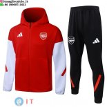 Giacca Felpa Cappuccio Set Completo Arsenal 26-27 Rosso Bianco Nero Giacca Felpa Cappuccio Set Completo Arsenal 26-27 Rosso Bianco Nero