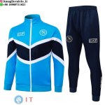 Giacca Lunga Zip Set Completo Napoli 25-26 Blu
