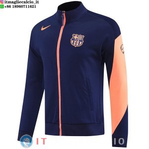 Giacca Lunga Zip Barcellona 25-26 Blu Arancione