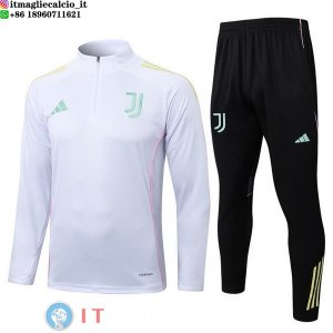 Felpa Da Allenamento Set Completo Juventus 25-26 Bianco Rosa Nero
