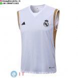 Senza Maniche Maglia Real Madrid 2023/2024 Bianco I Giallo