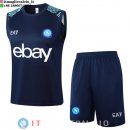 Senza Maniche Set Completo Maglia Napoli 2024/2025 I Blu