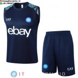 Senza Maniche Set Completo Maglia Napoli 2024/2025 I Blu