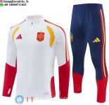 Felpa Da Allenamento Set Completo Spagna 2026 Bianco Rosso Blu