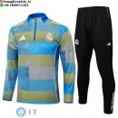 Felpa Da Allenamento Set Completo Real Madrid 25-26 Blu Giallo Nero