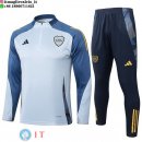 Felpa Da Allenamento Set Completo Boca Juniors 24-25 Grigio
