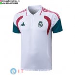 POLO Maglia Real Madrid 2026/2027 Bianco Rosa Verde POLO Maglia Real Madrid 2026/2027 Bianco Rosa Verde