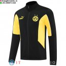 Giacca Lunga Zip Borussia Dortmund 25-26 Nero Giallo