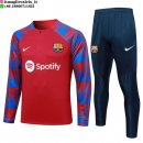 Felpa Da Allenamento Bambino Set Completo Barcellona 23-24 Rosso Blu
