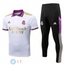 POLO Maglia Set Completo Real Madrid 2022/2023 Bianco Purpureo