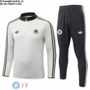 Tuta da Allenamento Germania Mezza Cerniera 2026 Giallo Bianco