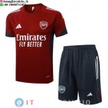Formazione Set Completo Maglia Arsenal 2025/2026 Borgogna Grigio Formazione Set Completo Maglia Arsenal 2025/2026 Borgogna Grigio
