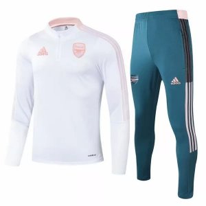 Giacca Set Completo Arsenal 21-22 Bianco Verde Rosa