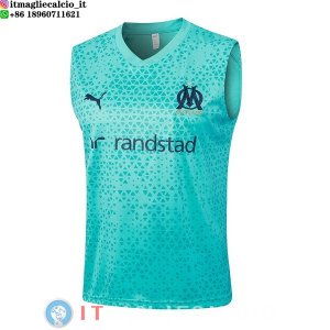 Senza Maniche Maglia Marseille 2023/2024 Verde Blu