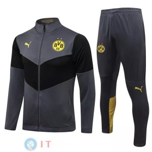 Giacca Set Completo Borussia Dortmund 21-22 Grigio Navy