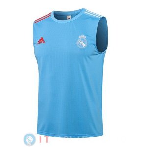 Senza Maniche Maglia Real Madrid 2021/2022 Blu