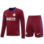 Thailandia Maglia Portiere Set Completo Uomo Inter Milan 2023/2024 Rosso ML