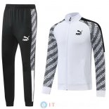 Giacca Set Completo Lunga Zip Puma 22-23 Bianco Nero