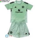 Maglia Set Completo Uomo Manchester United Portiere 2025/2026 Verde Luce