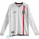 Retro Maglia Inghilterra Prima 2002 Bianco ML