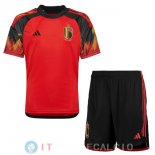 Maglia Bambino Belgio Prima Coppa del Mondo 2022
