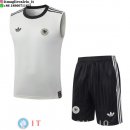Senza Maniche Set Completo Maglia Germania 2026 Bianco Giallo