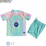 Maglia Bambino Barcellona Speciale 2025/2026 Verde Rosa