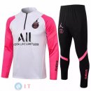 Giacca Bambino Set Completo PSG 21-22 Rosa Bianco Nero