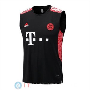 Senza Maniche Maglia Bayern Monaco 2022/2023 Nero I Rosso