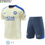 Formazione Set Completo Maglia Inter Milan 2024/2025 Giallo Grigio