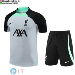 Formazione Maglia Set Completo Liverpool 2023/2024 Grigio Verde Nero