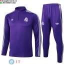 Felpa Da Allenamento Set Completo Real Madrid 25-26 Purpureo