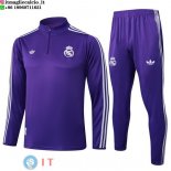 Felpa Da Allenamento Set Completo Real Madrid 25-26 Purpureo Felpa Da Allenamento Set Completo Real Madrid 25-26 Purpureo