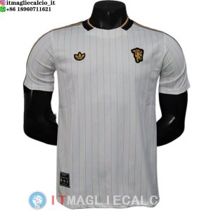 Maglia Manchester United Speciale Giocatori 2025/2026 Bianco Giallo