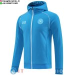 Giacca Con Cappuccio Full Zip Napoli 2025/2026 Blu Giacca Con Cappuccio Full Zip Napoli 2025/2026 Blu