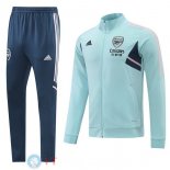 Giacca Set Completo Lunga Zip Arsenal 22-23 Blu Verde